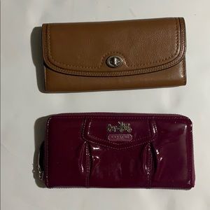 Two coach wallets bundle